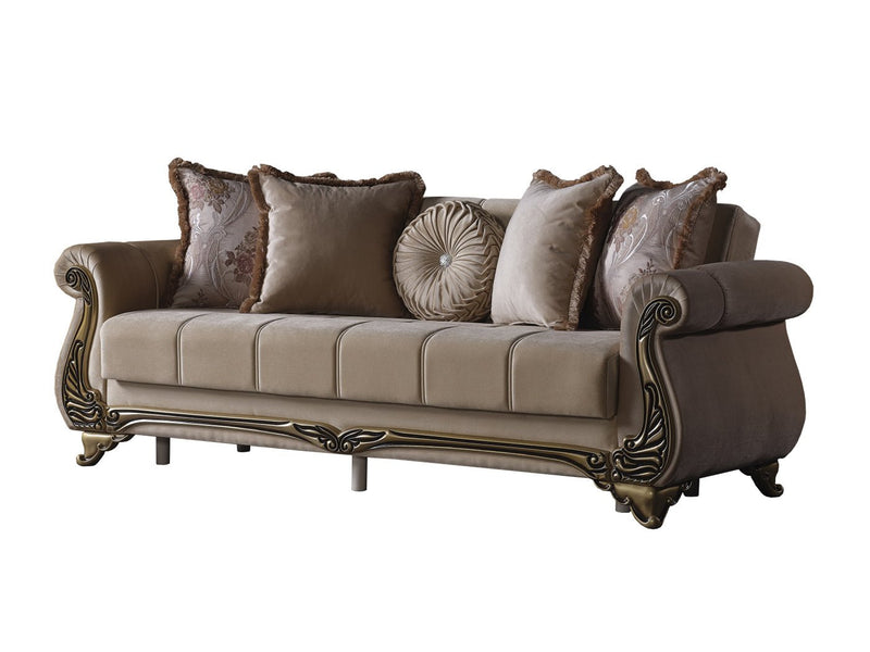 Karizma 88" Wide Rolled Arm Convertible Sofa - Gate FurnitureSofas