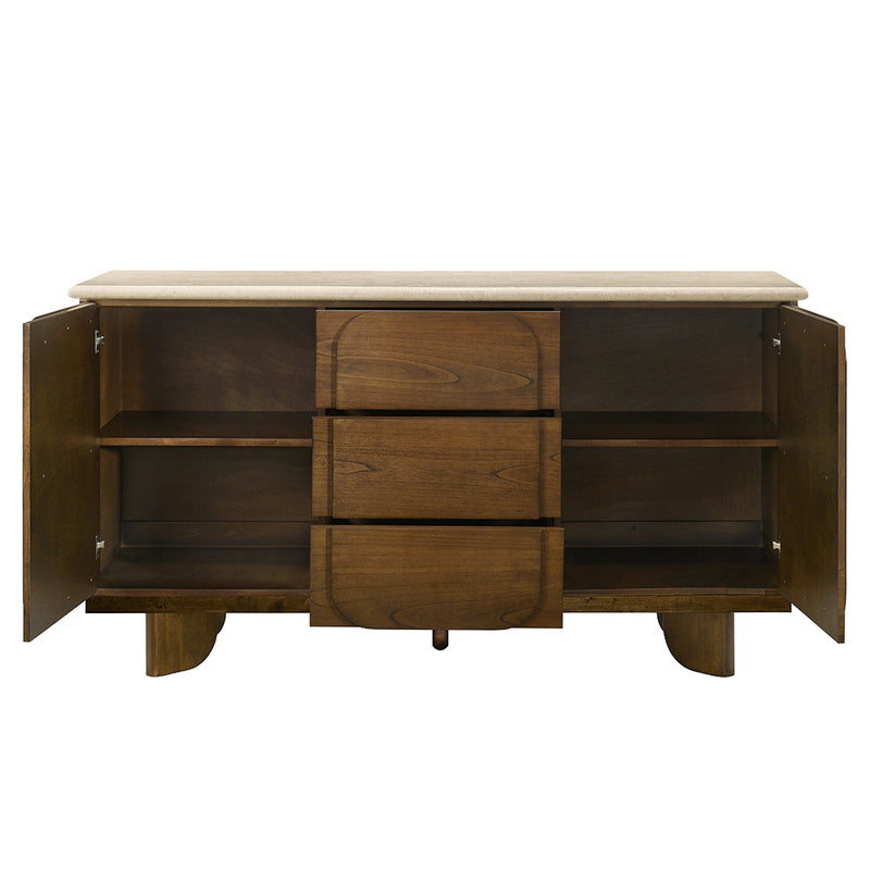 Kasha Server w/Natural Marble Top - DN04668