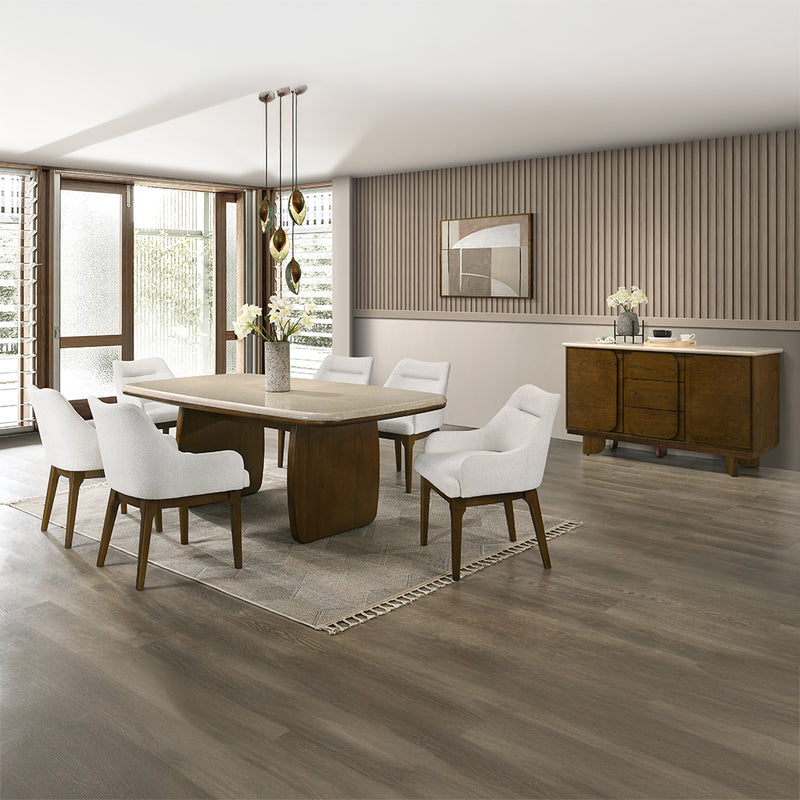 Kasha Server w/Natural Marble Top - DN04668
