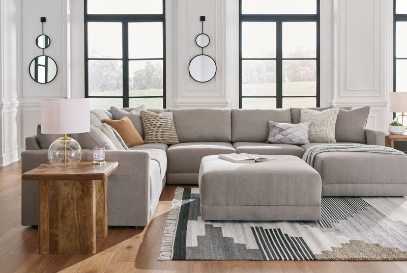 Katany Shadow 6 - Piece RAF Chaise Sectional - Gate FurnitureSectional