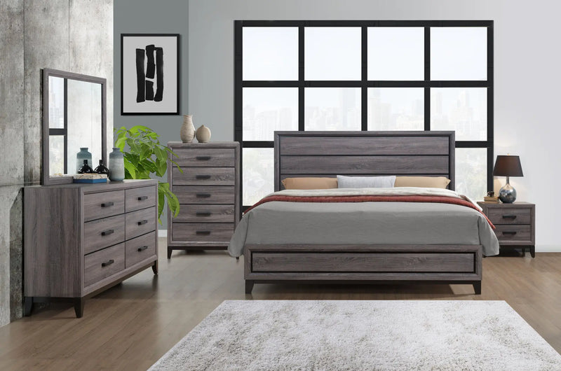 Kate Grey Full Bed - KATE-GR-FB