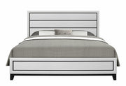 Kate White King Bed - KATE-WH-KB
