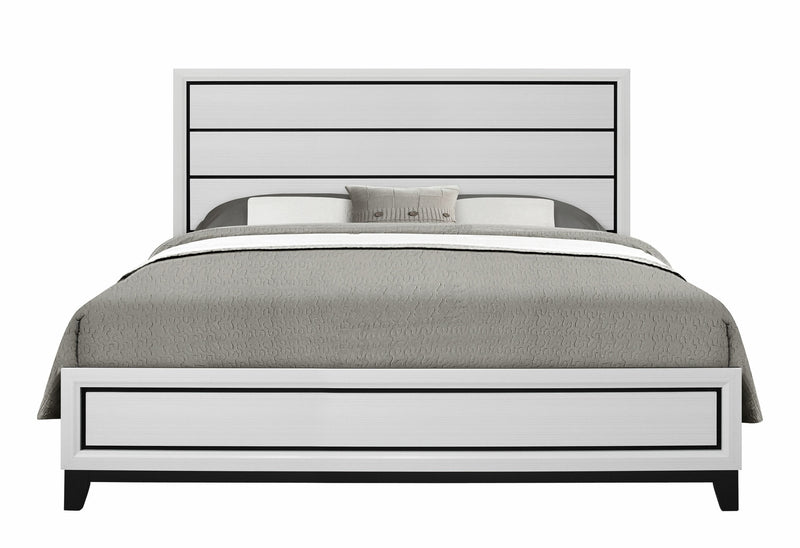 Kate White King Bed - KATE-WH-KB