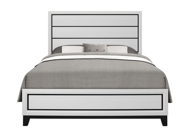 Kate White Queen Bed Group - KATE-WH-QBG (M)