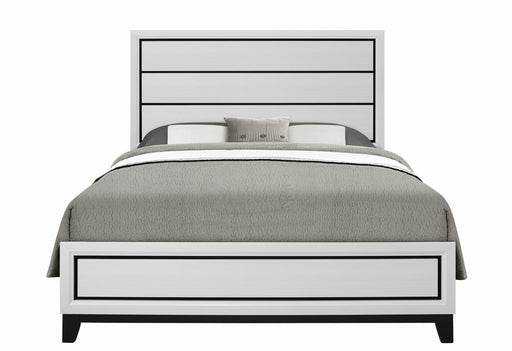 Kate White Queen Bed - KATE-WH-QB