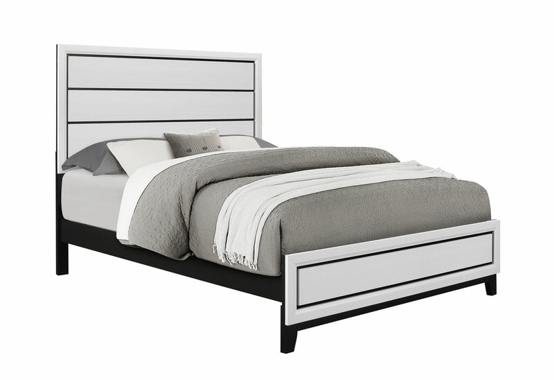 Kate White Queen Bed - KATE-WH-QB