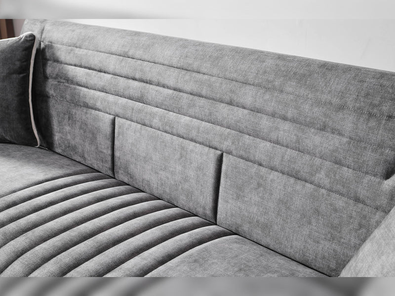 Katre 3-pieces (Sofa & Loveseat & Chair) Livingroom in Anthracite - 200-ELIF-KAT-A651-321