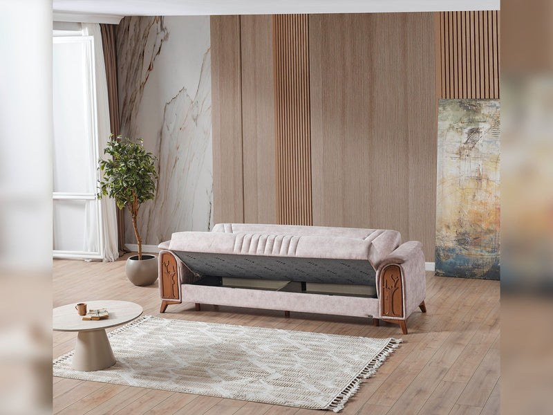 Katre 3-pieces (Sofa & Loveseat & Chair) Livingroom in Beige - 200-ELIF-KAT-A650-321