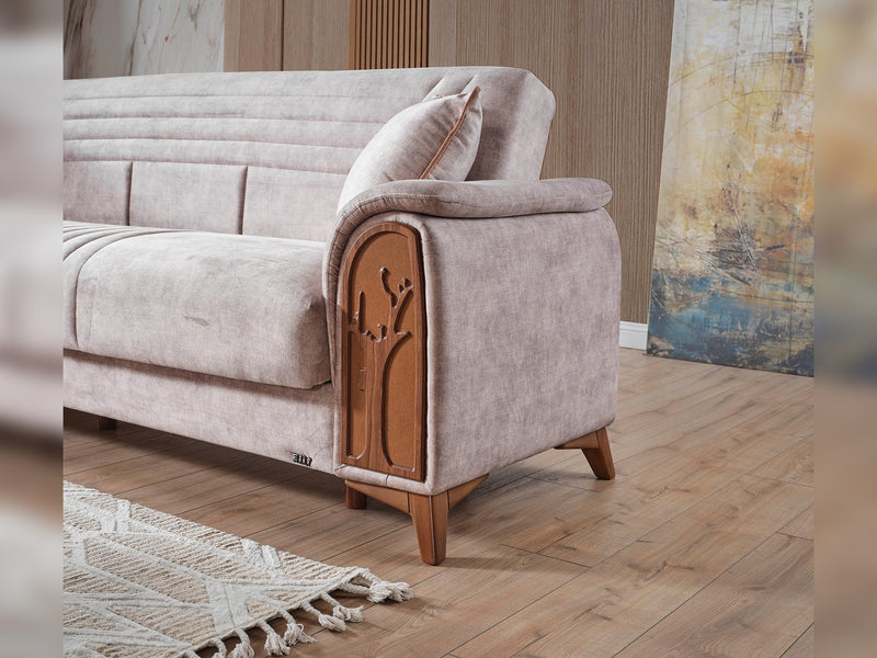 Katre 3-pieces (Sofa & Loveseat & Chair) Livingroom in Beige - 200-ELIF-KAT-A650-321