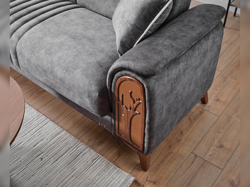 Katre Convertible Loveseat in Beige - 200-ELIF-KAT-A650-2