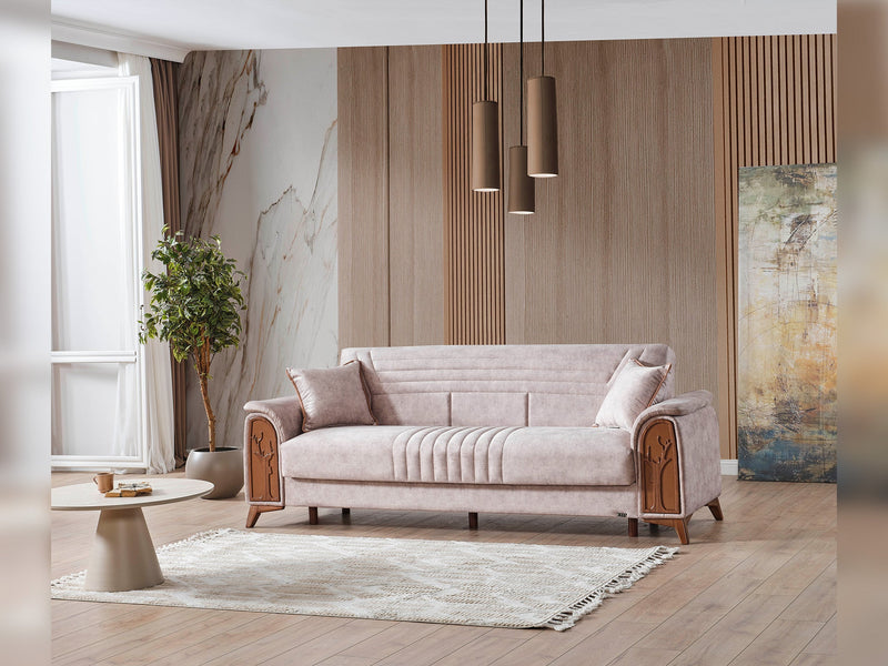 Katre Convertible Loveseat in Beige - 200-ELIF-KAT-A650-2