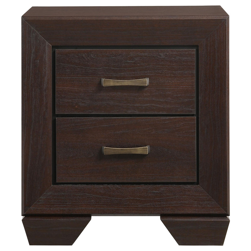 Kauffman 2-drawer Nightstand Dark Cocoa - 204392