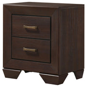 Kauffman 2-drawer Nightstand Dark Cocoa - 204392
