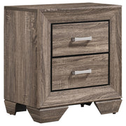 Kauffman 2-drawer Nightstand Washed Taupe - 204192