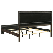 Kauffman 4-piece Eastern King Bedroom Set Dark Cocoa - 204391KE-S4