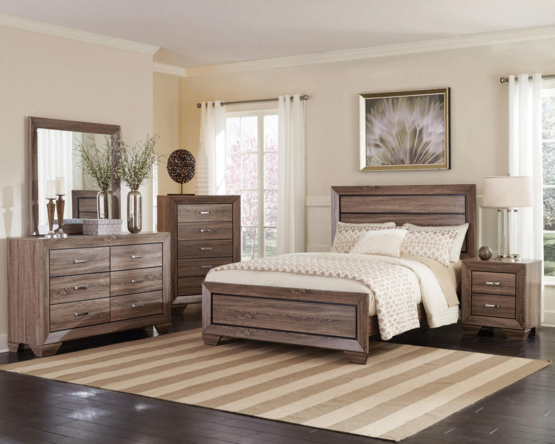 Kauffman 5-drawer Bedroom Chest Washed Taupe - 204195