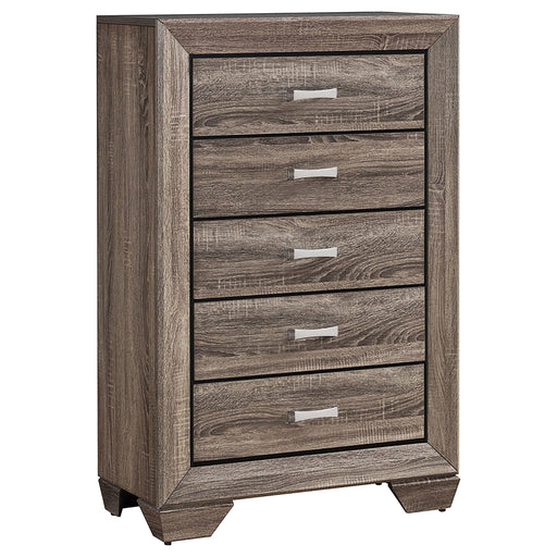 Kauffman 5-drawer Bedroom Chest Washed Taupe - 204195
