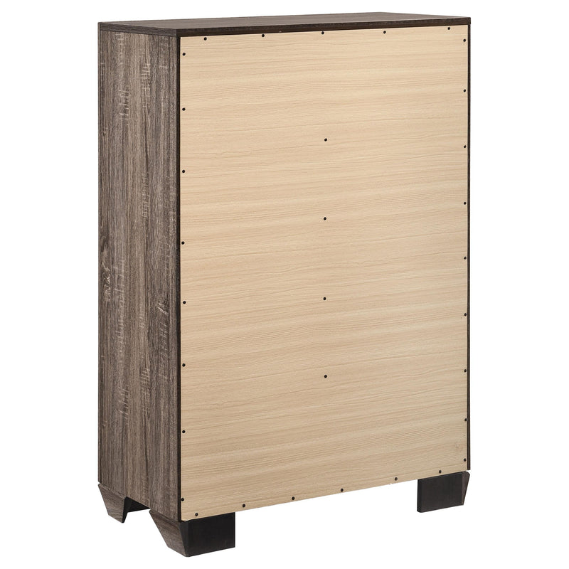 Kauffman 5-drawer Bedroom Chest Washed Taupe - 204195