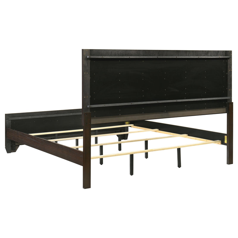 Kauffman 5-piece Eastern King Bedroom Set Dark Cocoa - 204391KE-S5