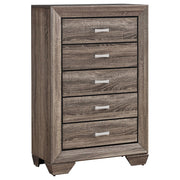Kauffman 5-piece Eastern King Bedroom Set Washed Taupe - 204191KE-S5