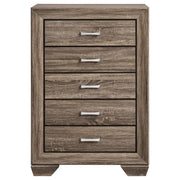 Kauffman 5-piece Eastern King Bedroom Set Washed Taupe - 204191KE-S5
