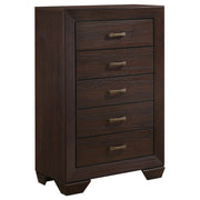 Kauffman 5-piece Queen Bedroom Set Dark Cocoa - 204391Q-S5