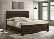 Kauffman Wood California King Panel Bed Dark Cocoa - 204391KW