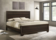 Kauffman Wood Eastern King Panel Bed Dark Cocoa - 204391KE