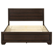 Kauffman Wood Eastern King Storage Panel Bed Dark Cocoa - 204390KE