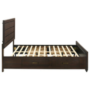 Kauffman Wood Queen Storage Panel Bed Dark Cocoa - 204390Q
