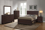 Kauffman Wood Queen Storage Panel Bed Dark Cocoa - 204390Q