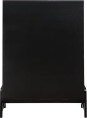 Kaya Oak Veneer And Vegan Leather Handle Chest in Black - 360Black-CH