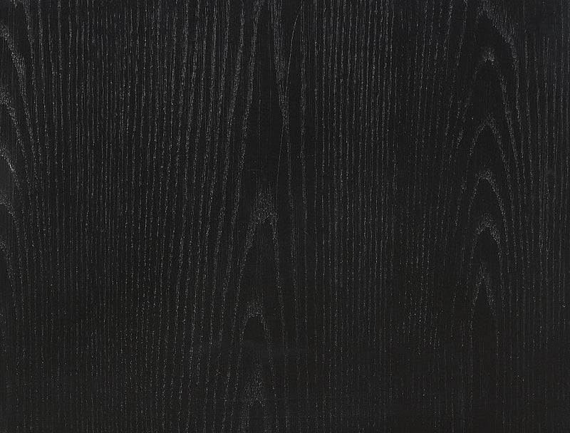 Kaya Oak Veneer And Vegan Leather Handle Chest in Black - 360Black-CH