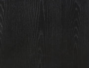 Kaya Oak Veneer And Vegan Leather Handle Night Stand in Black - 360Black-NS