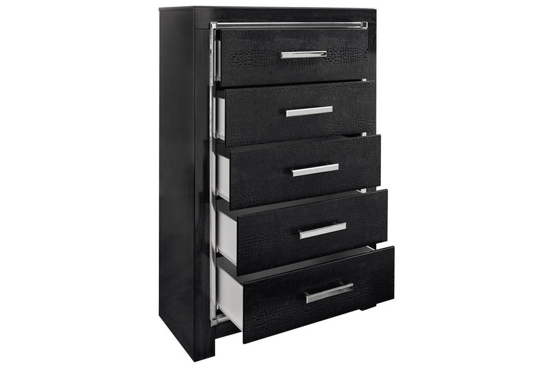Kaydell Black Chest of Drawers - Gate FurnitureChest