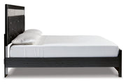 Kaydell Black King Upholstered Panel Bed - Gate FurnitureKing Bed