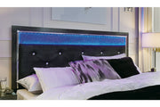 Kaydell Black King Upholstered Panel Bed - Gate FurnitureKing Bed