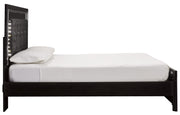 Kaydell Black LED Queen Panel Bed - Gate FurnitureQueen Bed
