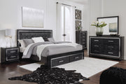 Kaydell Black LED Storage Panel Bedroom Set - Gate FurnitureBedroom Set