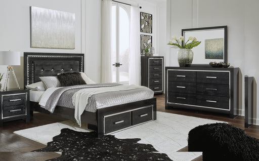 Kaydell Black LED Storage Panel Bedroom Set - Gate FurnitureBedroom Set