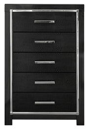 Kaydell Black LED Storage Platfom Bedroom Set - Gate FurnitureBedroom Set
