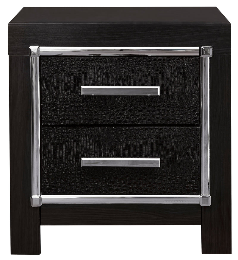 Kaydell Black LED Storage Platfom Bedroom Set - Gate FurnitureBedroom Set