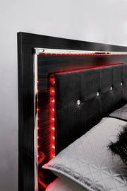 Kaydell Black LED Storage Platfom Bedroom Set - Gate FurnitureBedroom Set