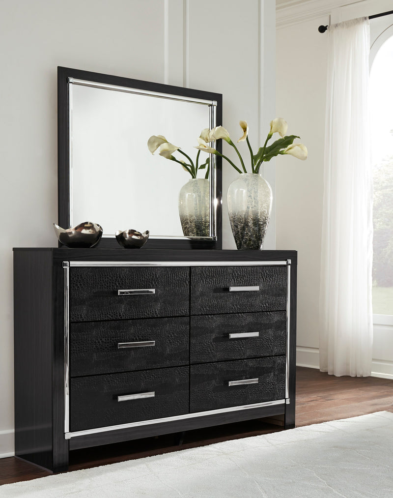 Kaydell Black LED Storage Platfom Bedroom Set - Gate FurnitureBedroom Set