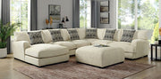 Kaylee Beige Ottoman - CM6587BG-OT
