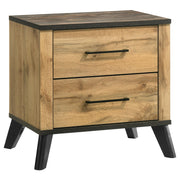 Kaywood 2-drawer Nightstand Bedside Table Natural Pine - 225002