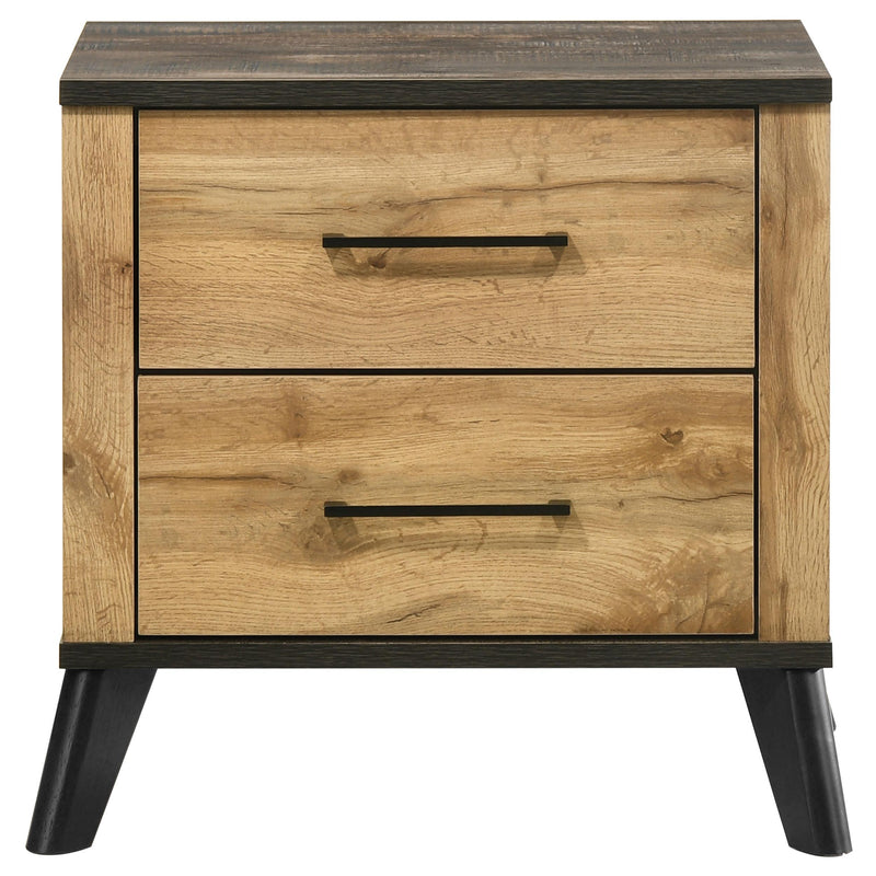 Kaywood 2-drawer Nightstand Bedside Table Natural Pine - 225002