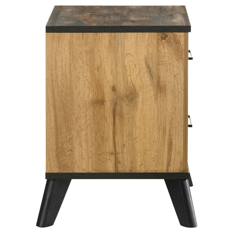 Kaywood 2-drawer Nightstand Bedside Table Natural Pine - 225002