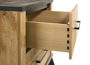 Kaywood 2-drawer Nightstand Bedside Table Natural Pine - 225002