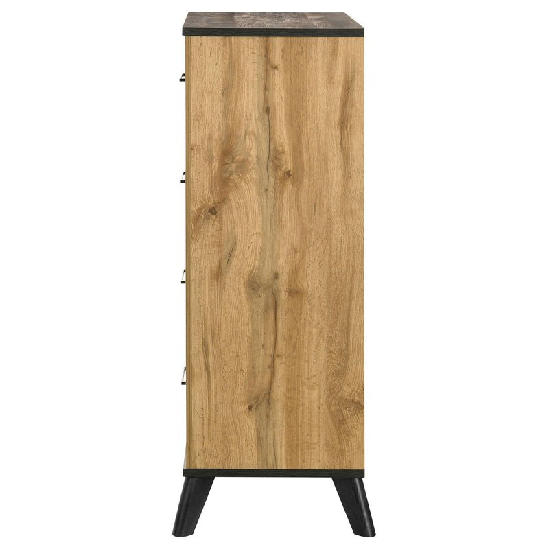 Kaywood 4-drawer Bedroom Chest of Drawers Natural Pine - 225005